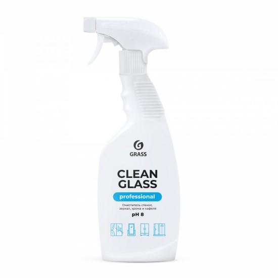 Препарат за почистване на стъкла и огледала "Clean Glass" Professional - 600 мл